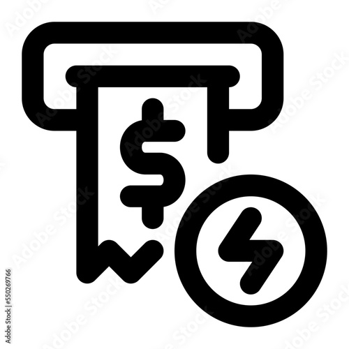 economic crisis line icon