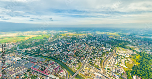 Tula, Russia. Panorama of the city. Summer. Aerial view photo