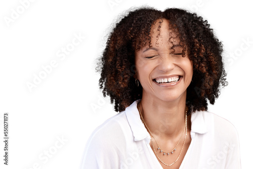 Cropped shot of an attractive young woman posing in studio against an isolated transparent png background.