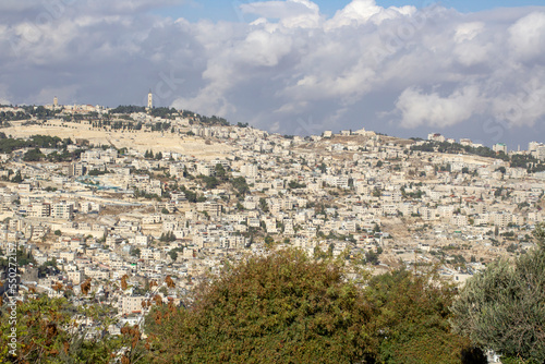 Fotografie A view of The Mount of Olives a place of great significance in J