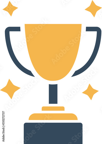 Game winner trophy Vector Icon
