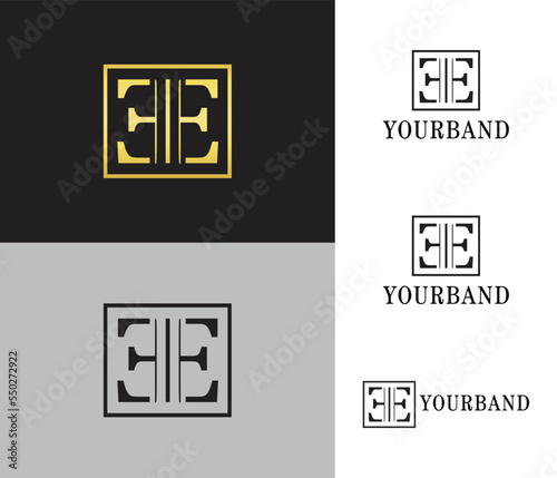 EE letter logo design template is creative and easy