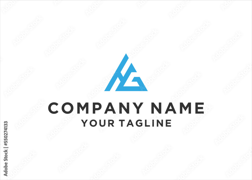 HG or GH logo design vector illustration HG or GH logo design vector illustration