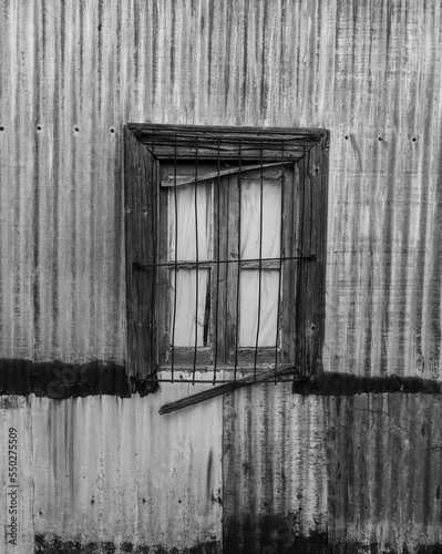 Picturesque typical construction in the town of Puerto Piramides  Peninsula Valdes  Chubut Province  Patagonia  Argentina.