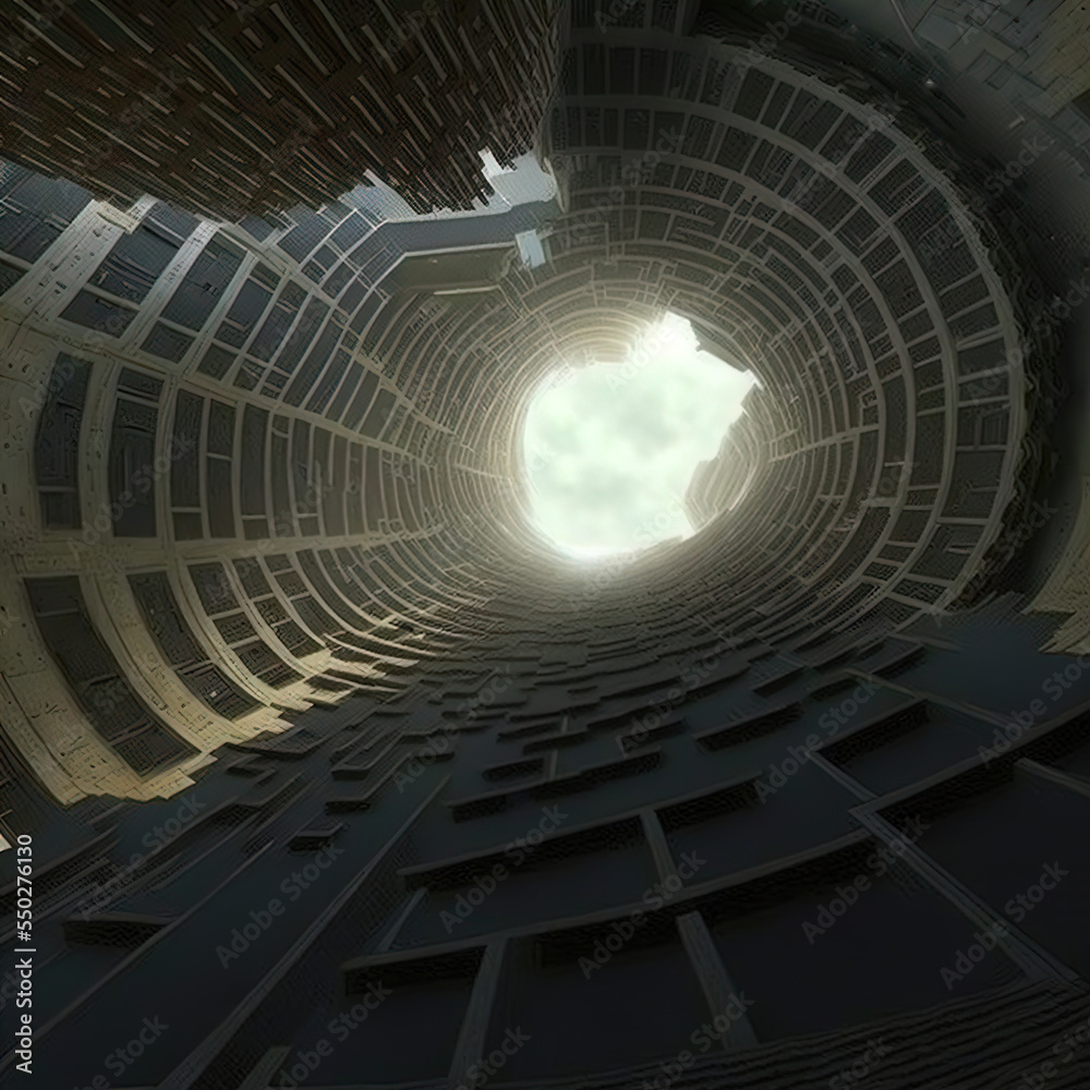 Naklejka premium A massive alien space station under construction. Dyson sphere. Immense energy. 