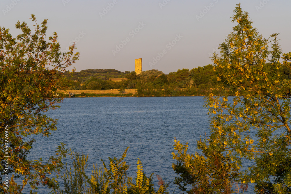 Obraz premium Roquemaure Castle in departement Gard, France