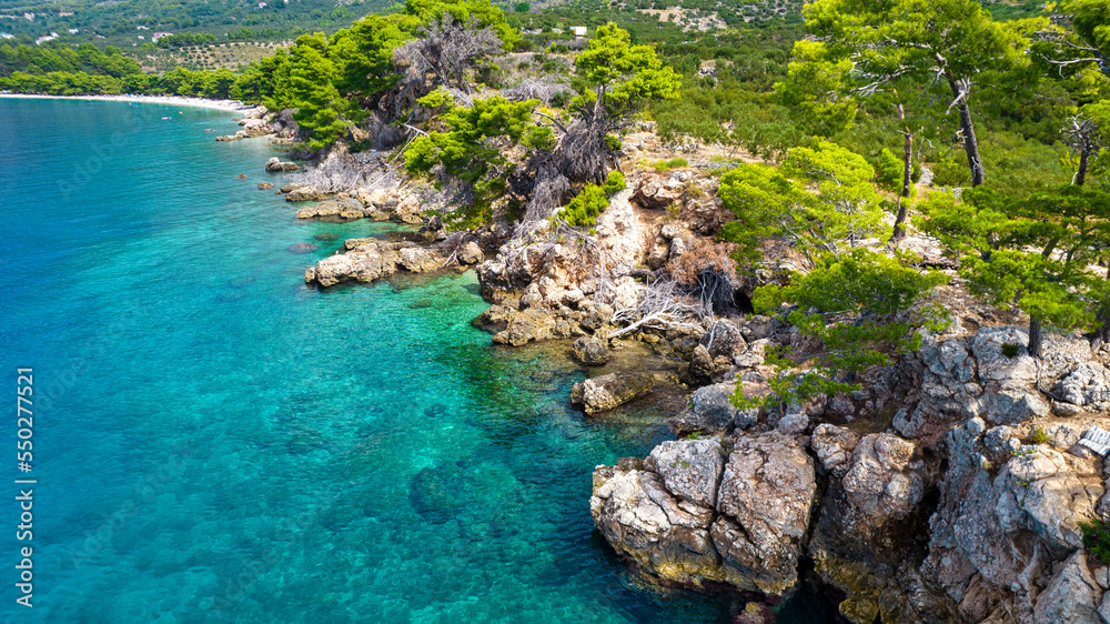 Fototapeta premium Croatia beach Rocky Beaches Landscape