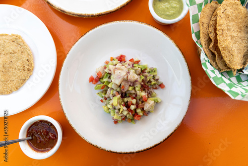A Plate of Mexican Ceviche ...