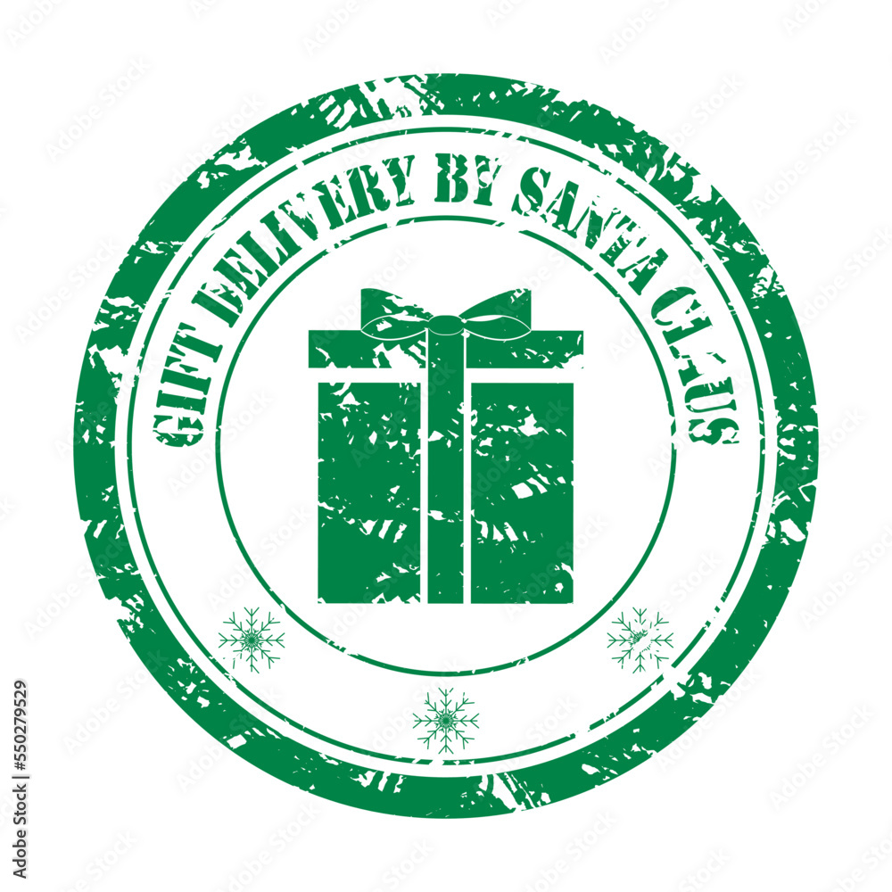 Gift delivery by santa clause, winter service holiday Gift delivery by santa clause, winter service holiday