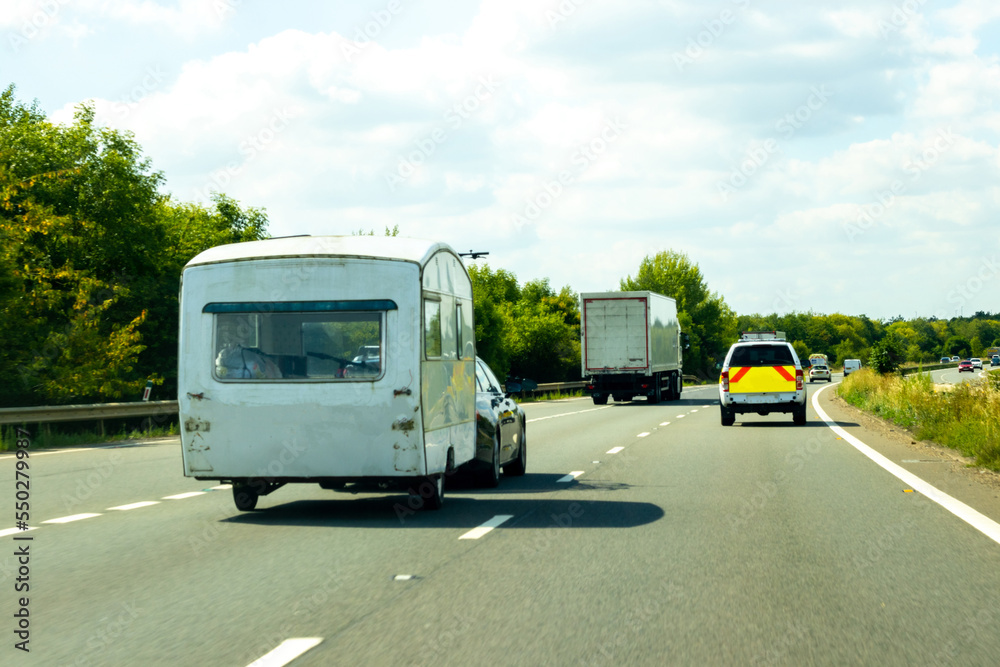 Caravan On The Motorway