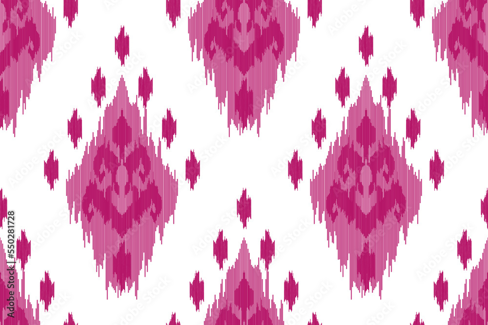 Ikat ethnic seamless pattern decoration. Aztec fabric carpet boho mandalas textile decor wallpaper. Tribal native motif ornaments African American folk traditional embroidery vector background Ikat ethnic seamless pattern decoration. Aztec fabric carpet boho mandalas textile decor wallpaper. Tribal native motif ornaments African American folk traditional embroidery vector background