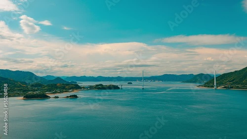 しまなみ海道のタイムラプス