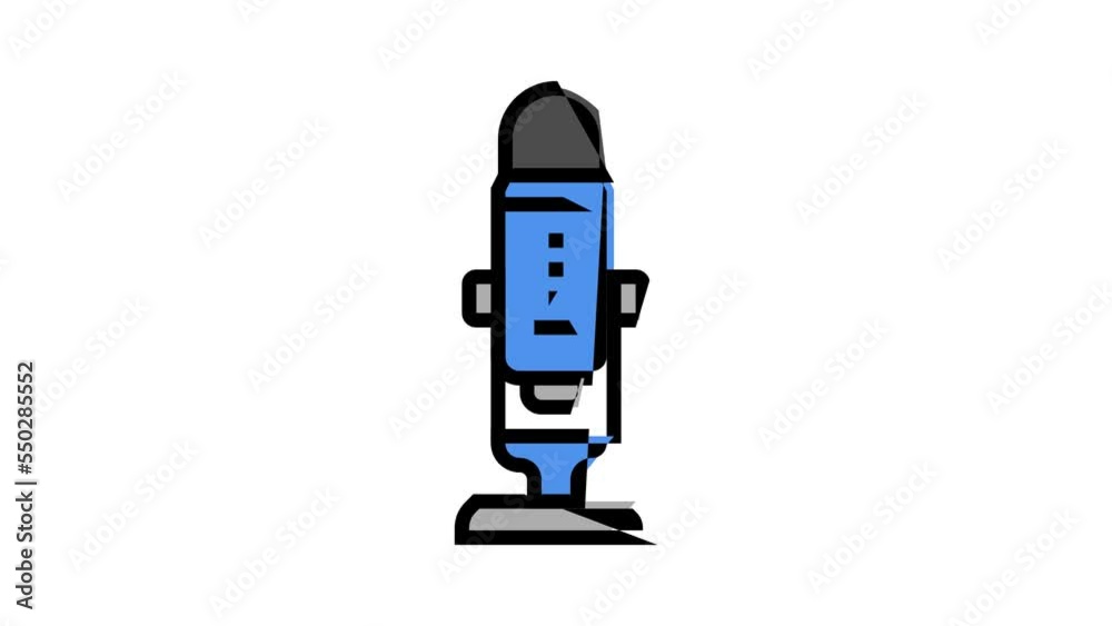 button mic microphone color icon animation button mic microphone color icon animation