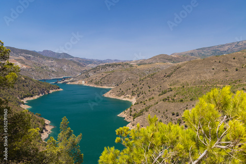 water dam Rules (Embalse de Rules), Sierra Nevada, Andalusia, Spain