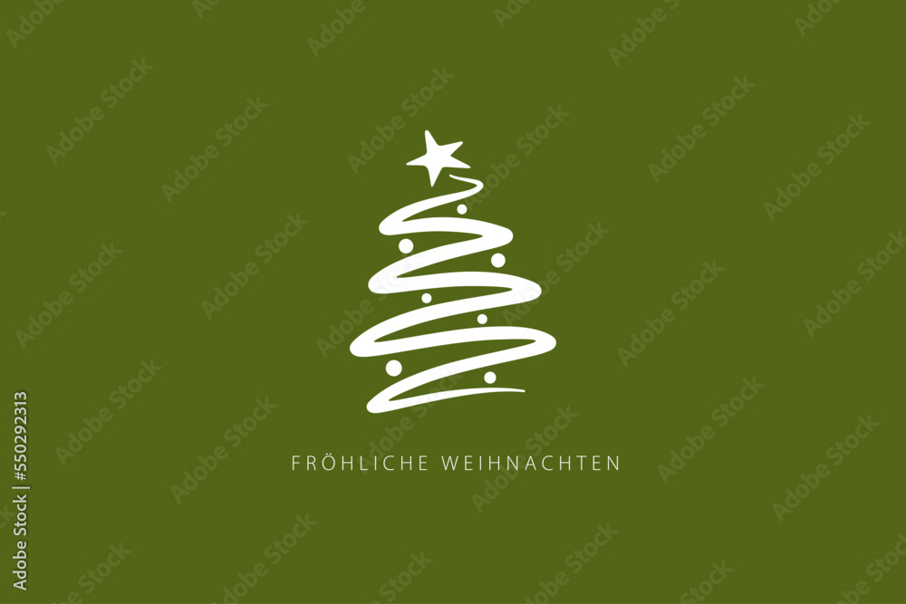 German text Fröhliche Weihnachten. Merry Christmas. Card template. Vector illustration German text Fröhliche Weihnachten. Merry Christmas. Card template. Vector illustration