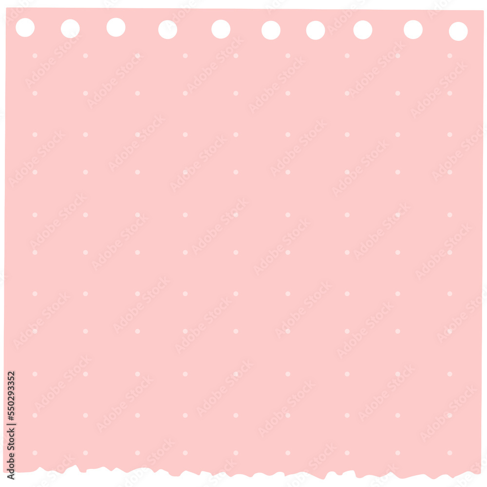 Square Dotted Memo Note Paper