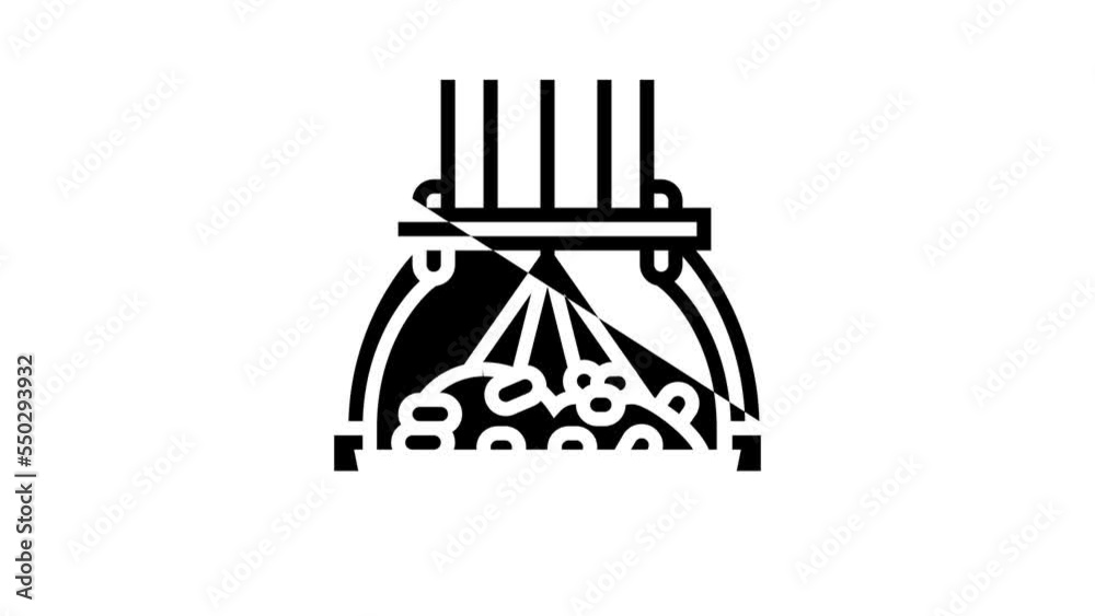 silk reeling line icon animation silk reeling line icon animation