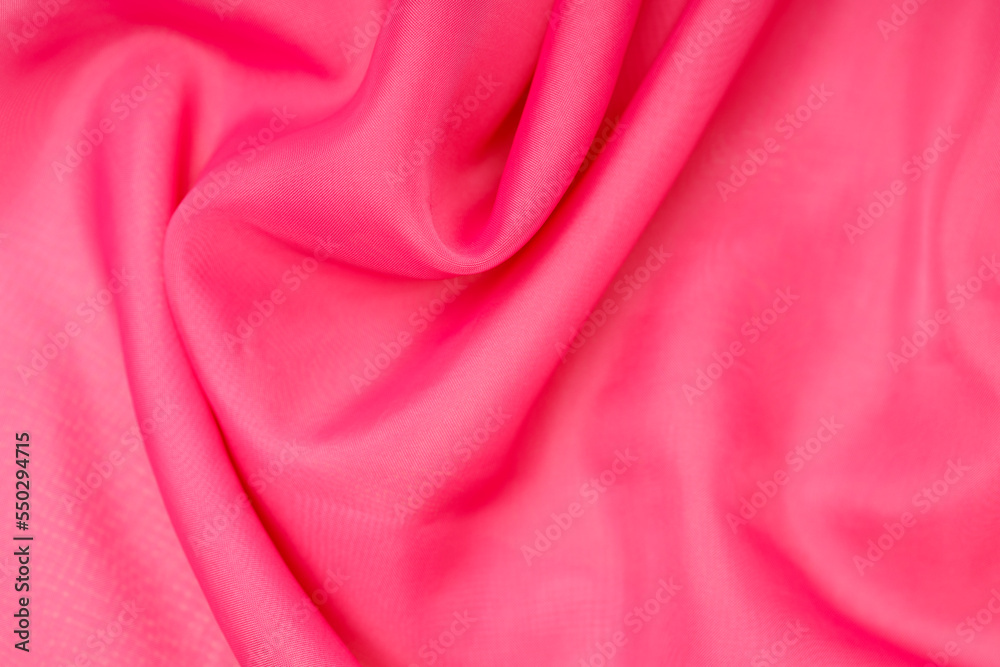 Obraz premium pink silk. wavy fabric