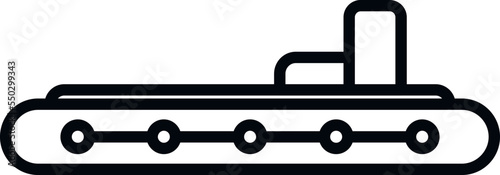 Coast rescue boat icon outline vector. Sea flood. Guard raft