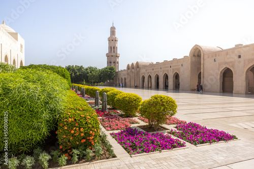 Flowerbed in Sultan Qaboos Mosque