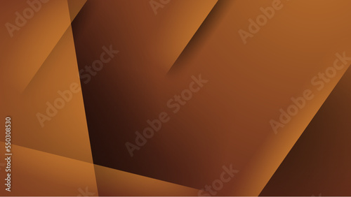 Abstract golden brown luxury backgrounds with geometric graphic elements. brown abstract background design with luxury golden elements vector illustration
