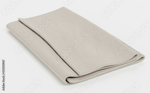 Realistic 3D Render of Cloth Napkin