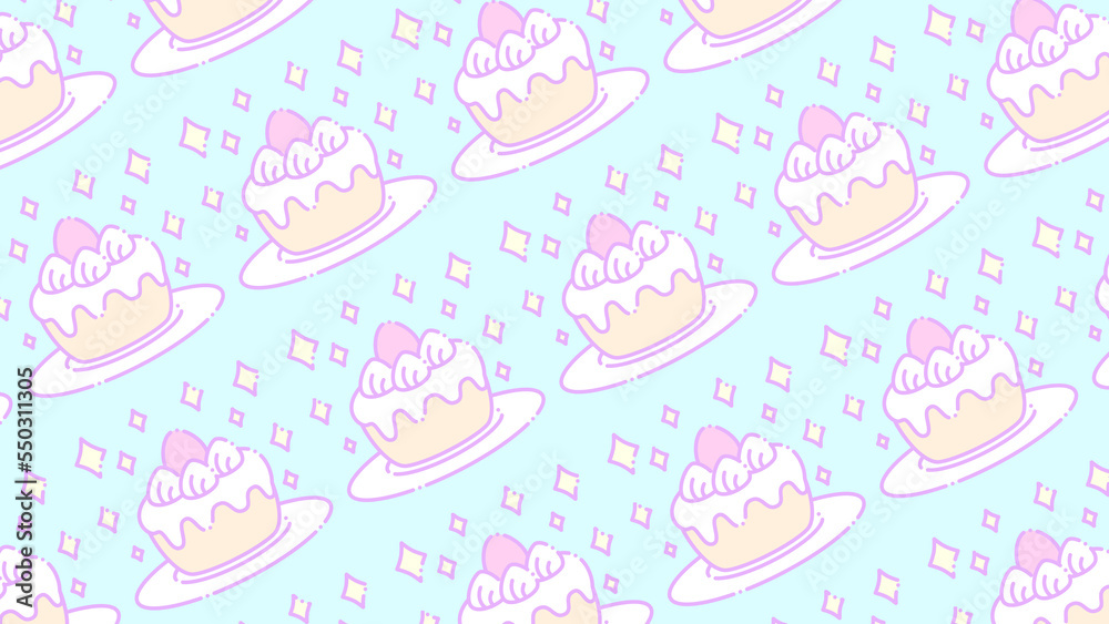 ★strawberry cupcake wallpaper★ ★strawberry cupcake wallpaper★