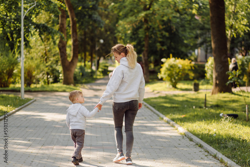 mother and son have activities together on holidays