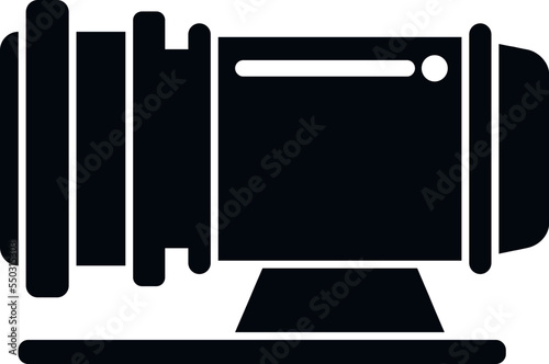 Compressor equipment icon simple vector. Air machine. Electric motor