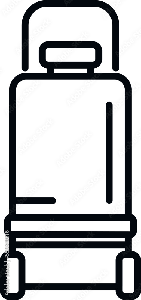 Car compressor icon outline vector. Air machine. Electric motor Car compressor icon outline vector. Air machine. Electric motor