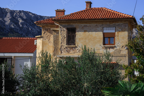 Old house on the mediterranean coast, villa in Croatia