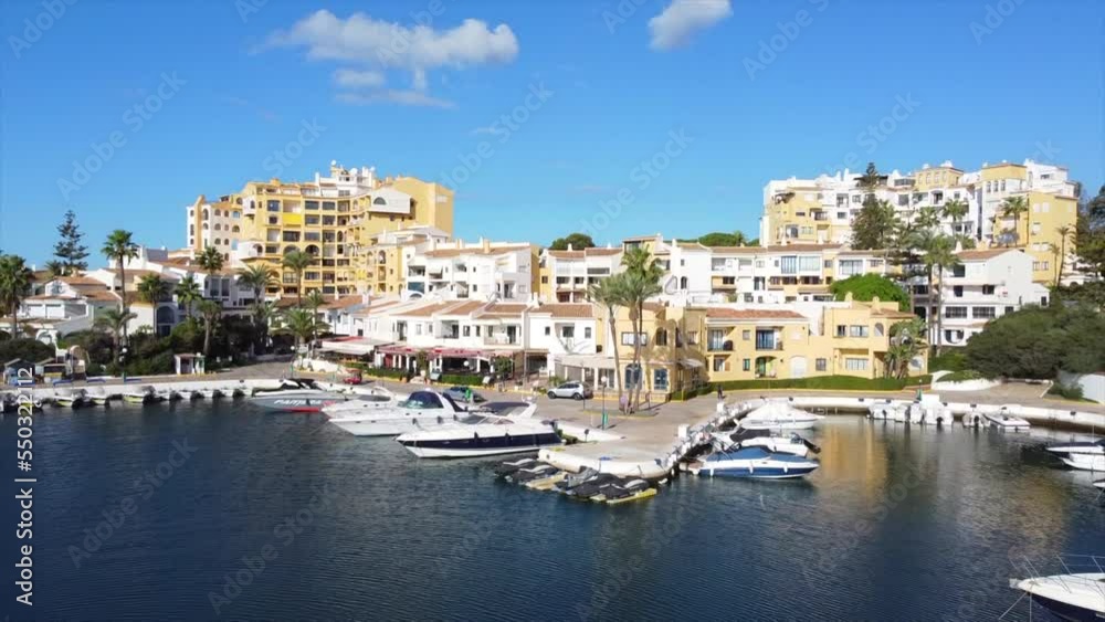 Aerial view of Puerto Cabopino in Marbella, Spain Aerial view of Puerto Cabopino in Marbella, Spain
