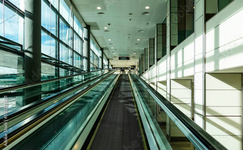 escalator in the airport