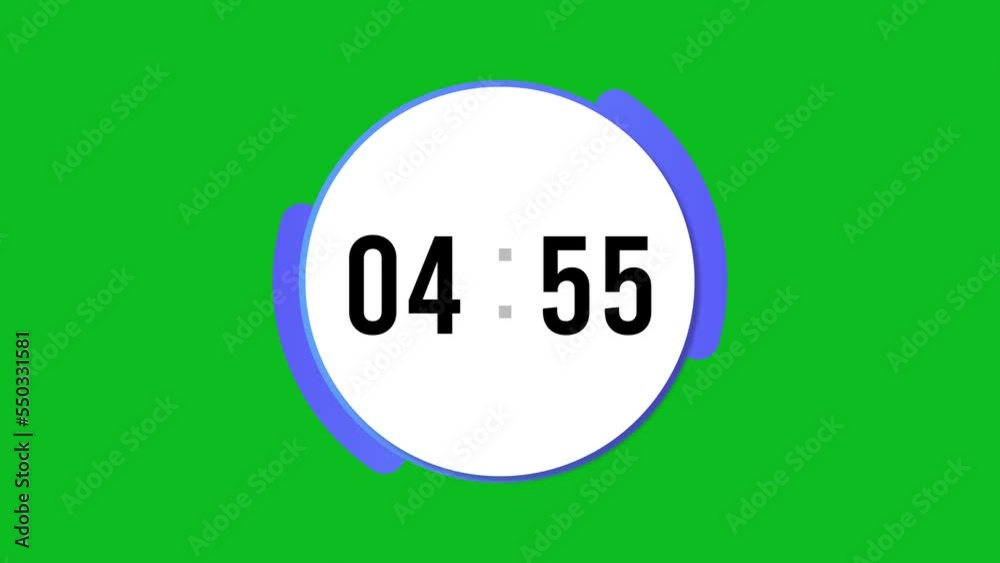 Special Clock 5 Minute countdown animation Timer Countdown. Countdown 5