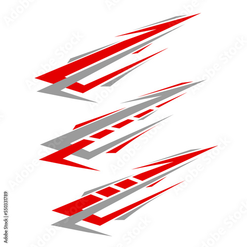 racing car sticker vector design