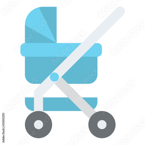 carriage stroller baby transport icon