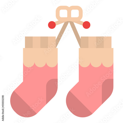 sock baby cloth childhood icon