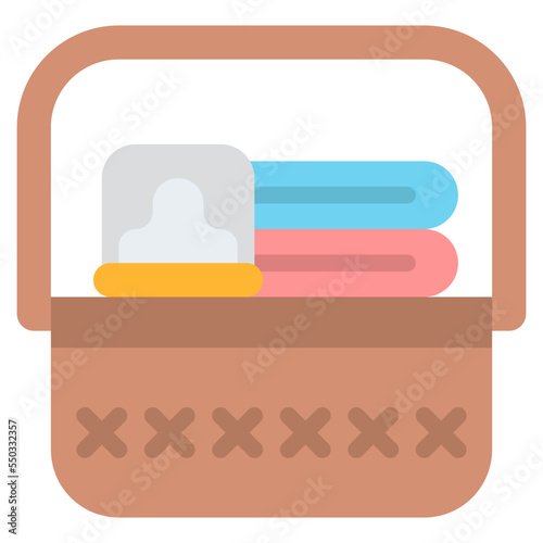 baby basket baby milk busket icon
