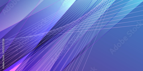 Illustration of abstract Blue And Purple horizontal low poly background. Abstract technology background
