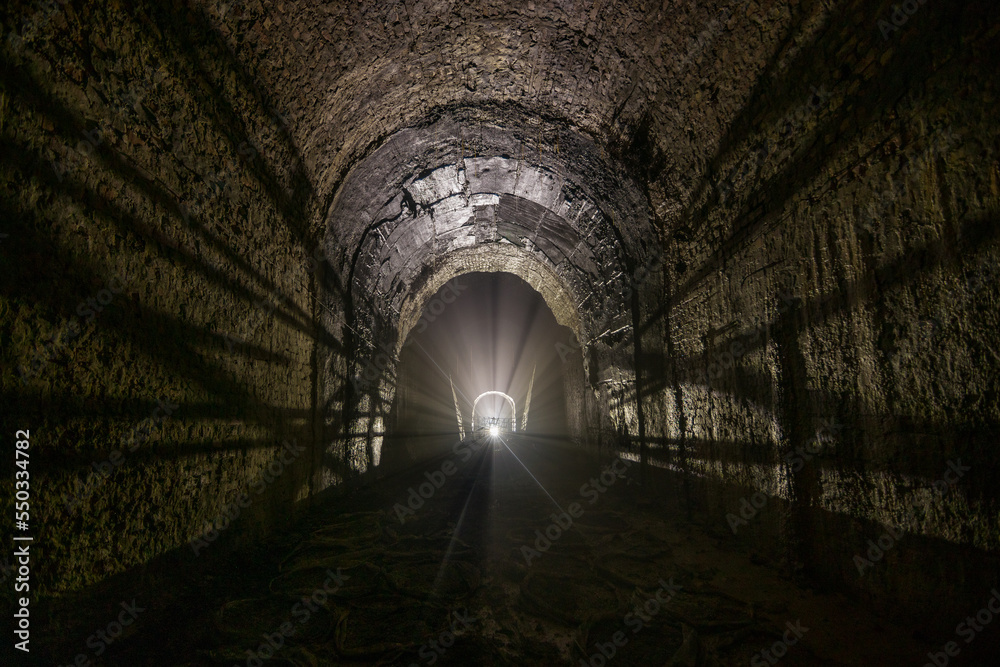 Naklejka premium The abandoned tunnel under Belgrade