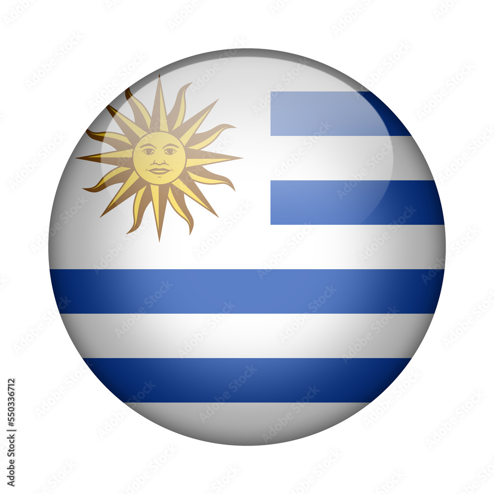Fototapeta premium Uruguay world cup icon