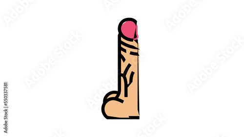 penis sex toy color icon animation photo