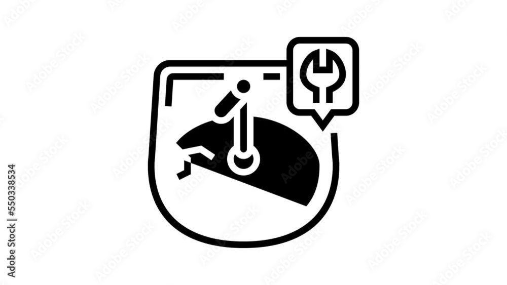 sink repairs line icon animation sink repairs line icon animation