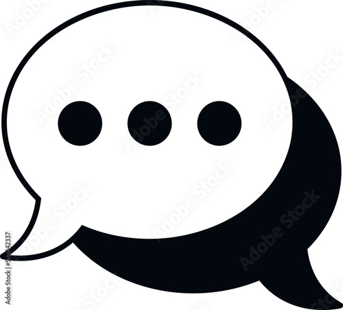 Chat network icon simple vector. Service people. Computer online