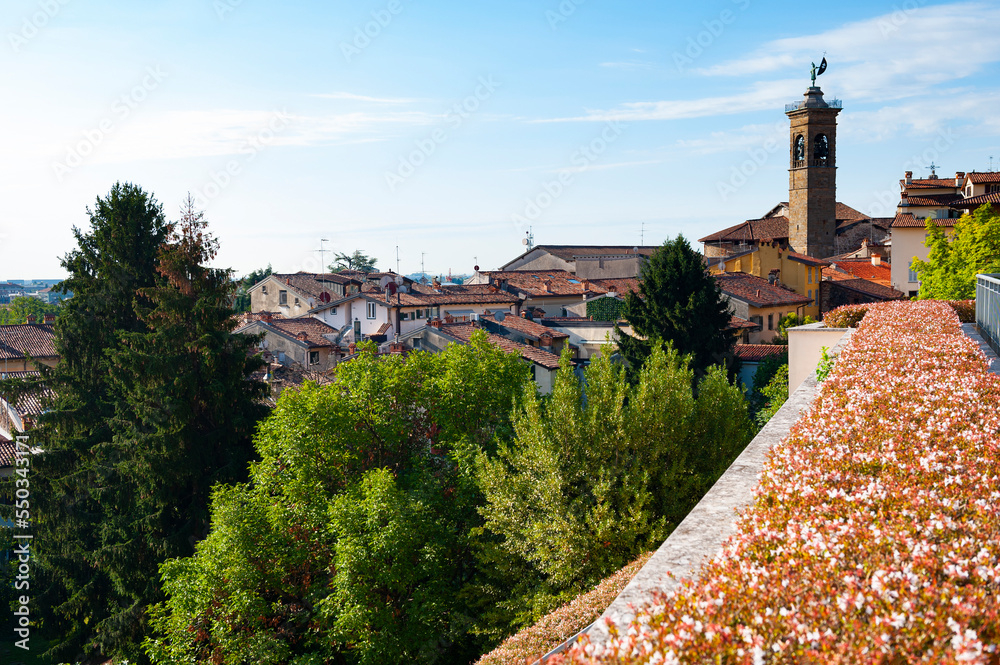 The city of Bergamo in Italy