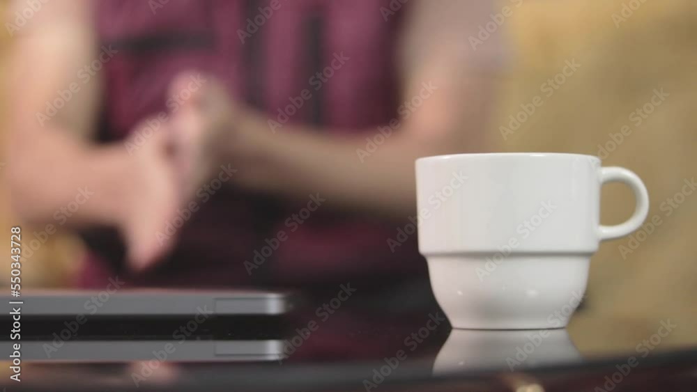 New year purposes. Cup of coffee on a working space. New year purposes. Cup of coffee on a working space.
