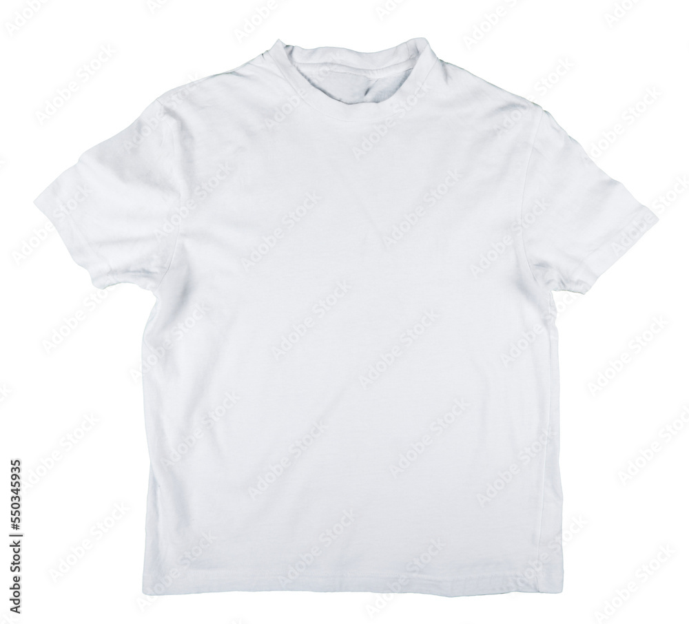 Blank white t-shirts front and back Blank white t-shirts front and back