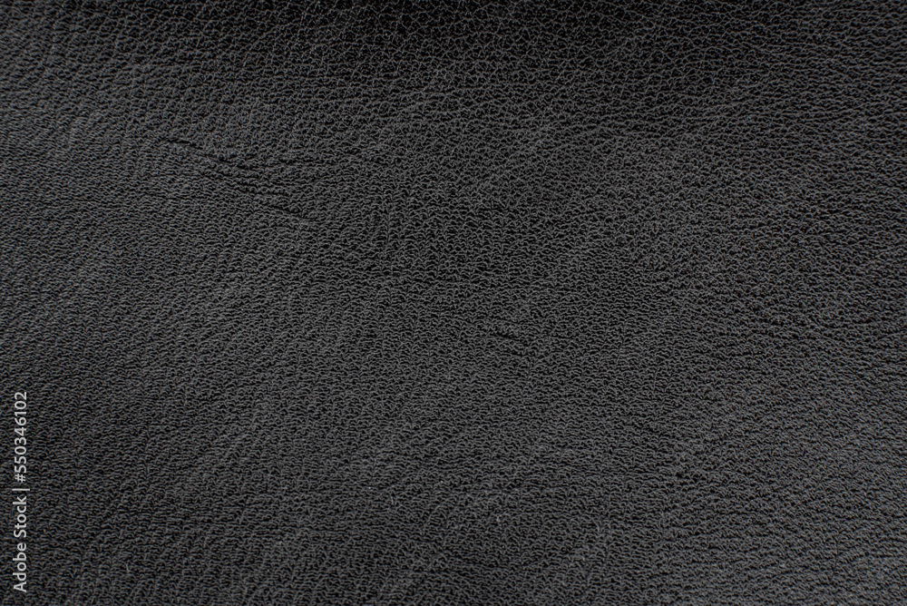 Black leather texture. Abstract background of dark leather with small roughness and scuffs Black leather texture. Abstract background of dark leather with small roughness and scuffs
