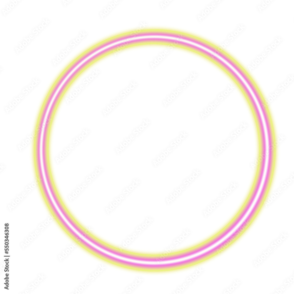 Neon light colorful circle Neon light colorful circle
