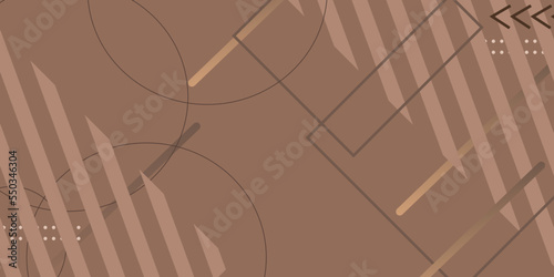 elegant triangle pattern design element on light brown background with vintage texture